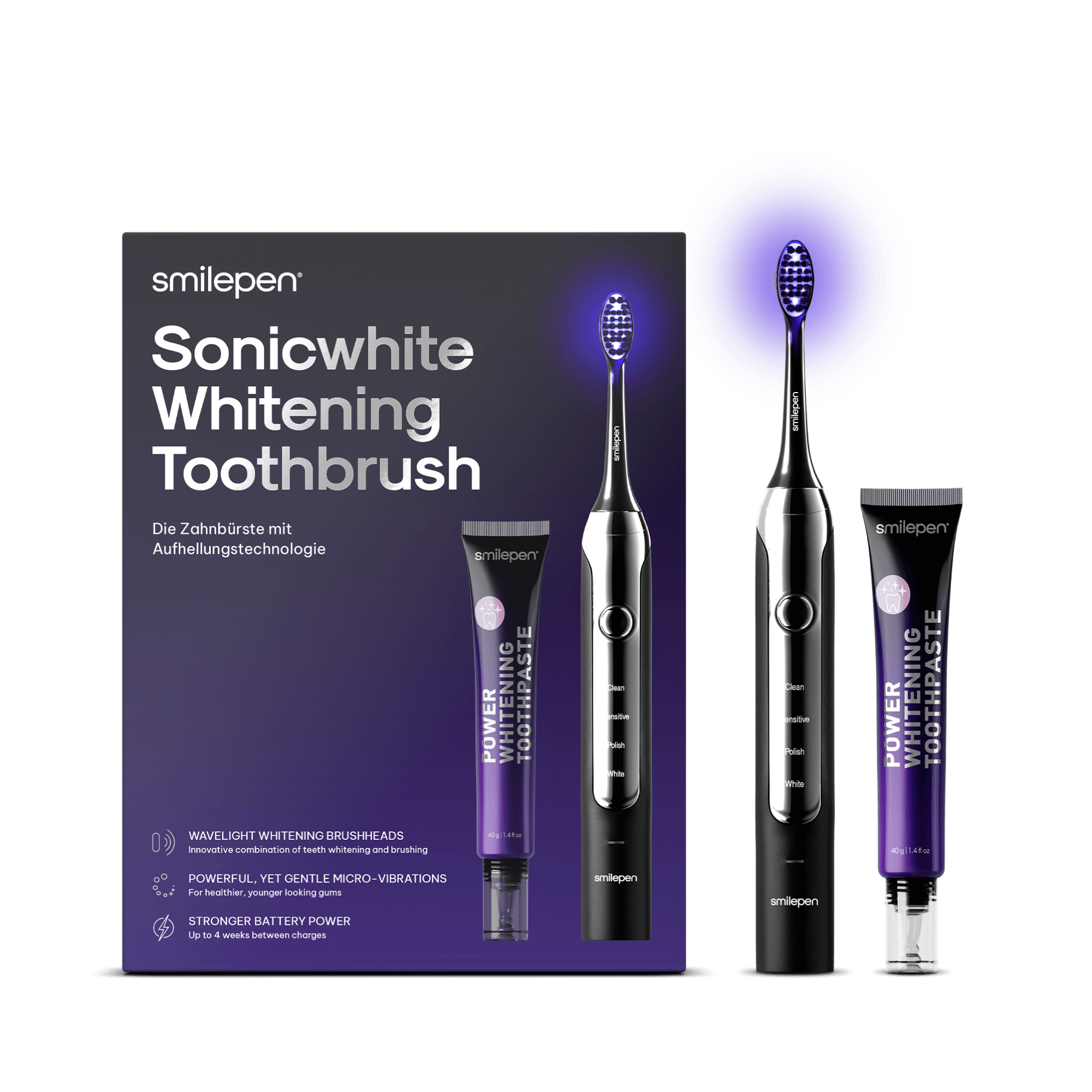 smilepen-sonicwhite-whitening-toothbrush-schallzahnb-rste-mit-wavelight-und-zahn image 2