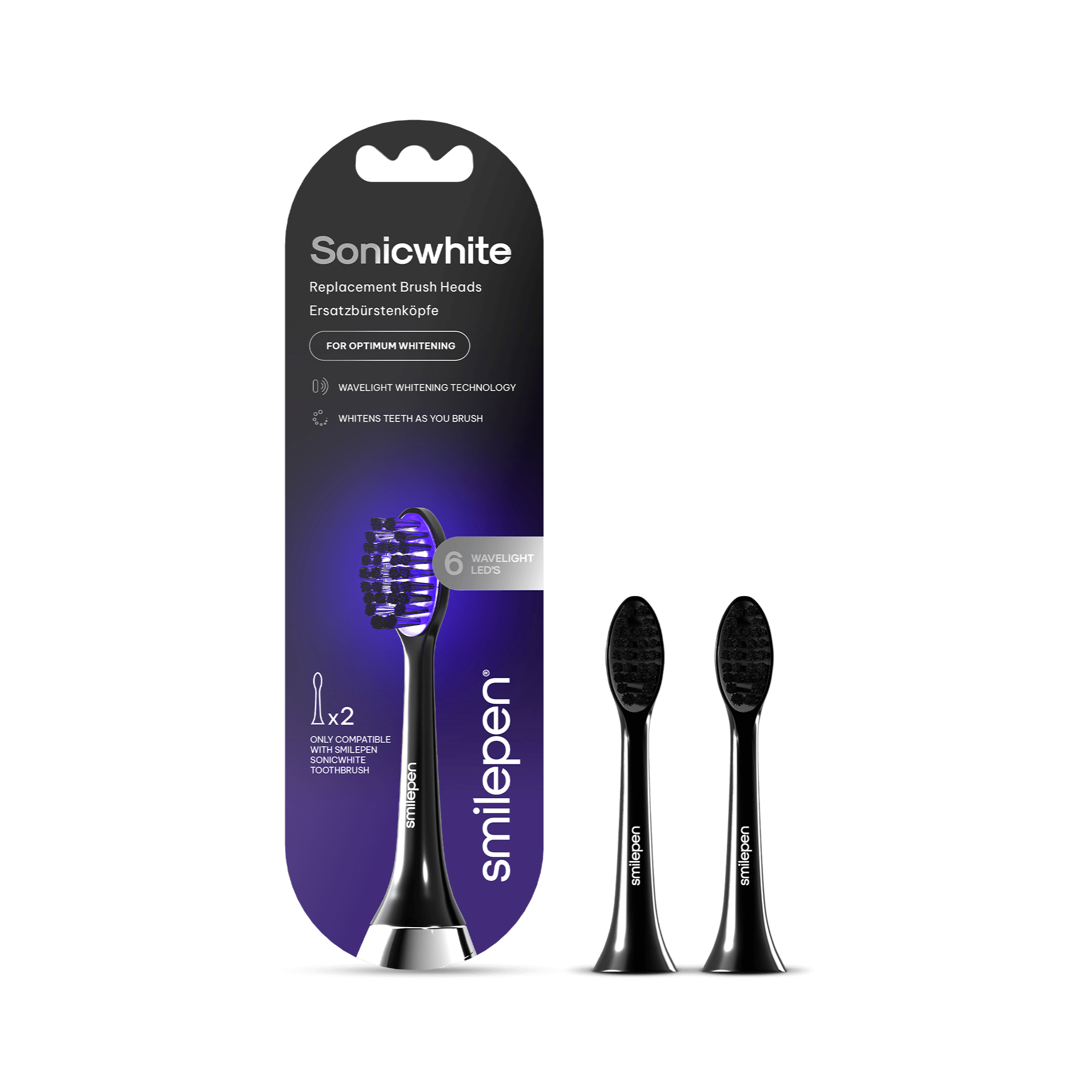 smilepen-ersatz-b-rstenk-pfe-f-r-sonicwhite-zahnb-rste-2-st-ck-carbon-mit-waveli image 1