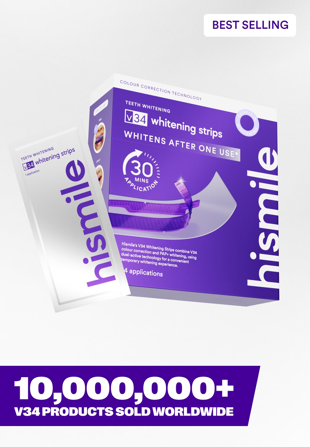 hismile-v34-whitening-strips-zahnaufhellungsstreifen-14-anwendungen image 2