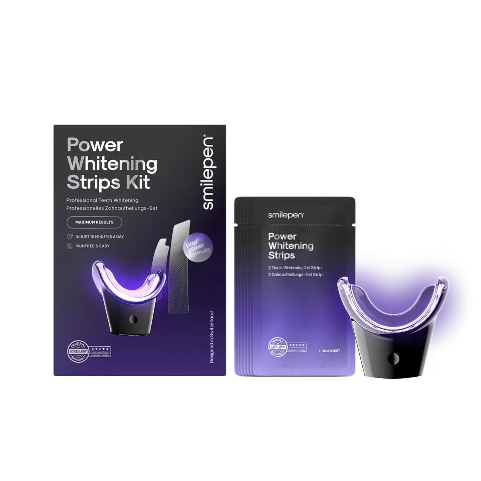 smilepen-power-whitening-strips-kit-mit-uv450-wavelight-accelerator-bleaching-se image 1