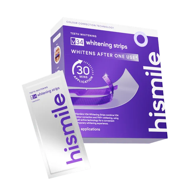 hismile-v34-whitening-strips-zahnaufhellungsstreifen-14-anwendungen image 1