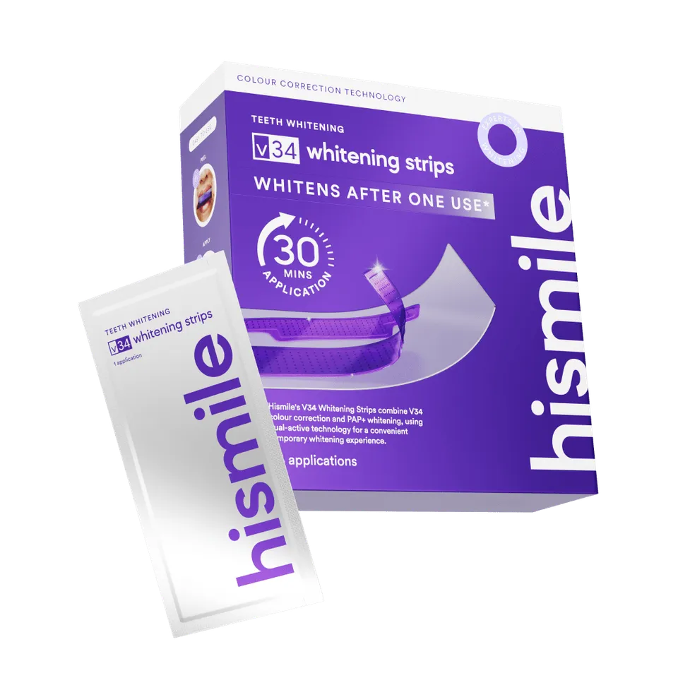 hismile-v34-whitening-strips-zahnaufhellungsstreifen-14-anwendungen image 1