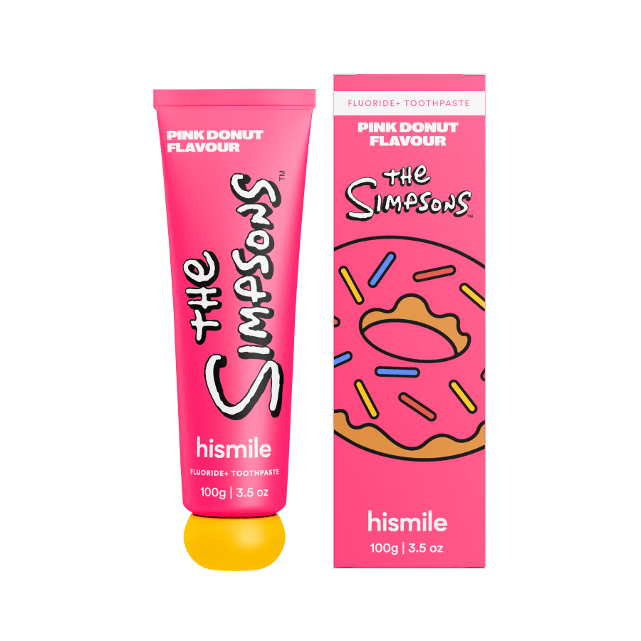 hismile-the-simpsons-pink-donut-zahnpasta-fluorid-dessert-edition image 1