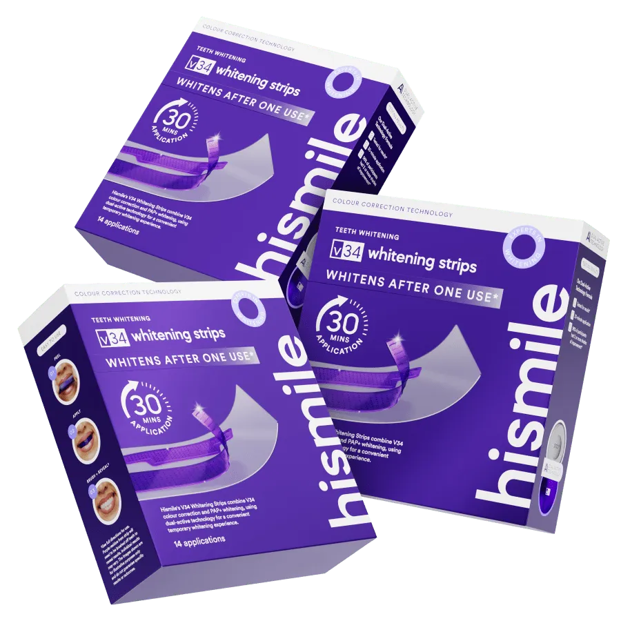 hismile-v34-whitening-strips-triple-value-set-14-anwendungen image 1