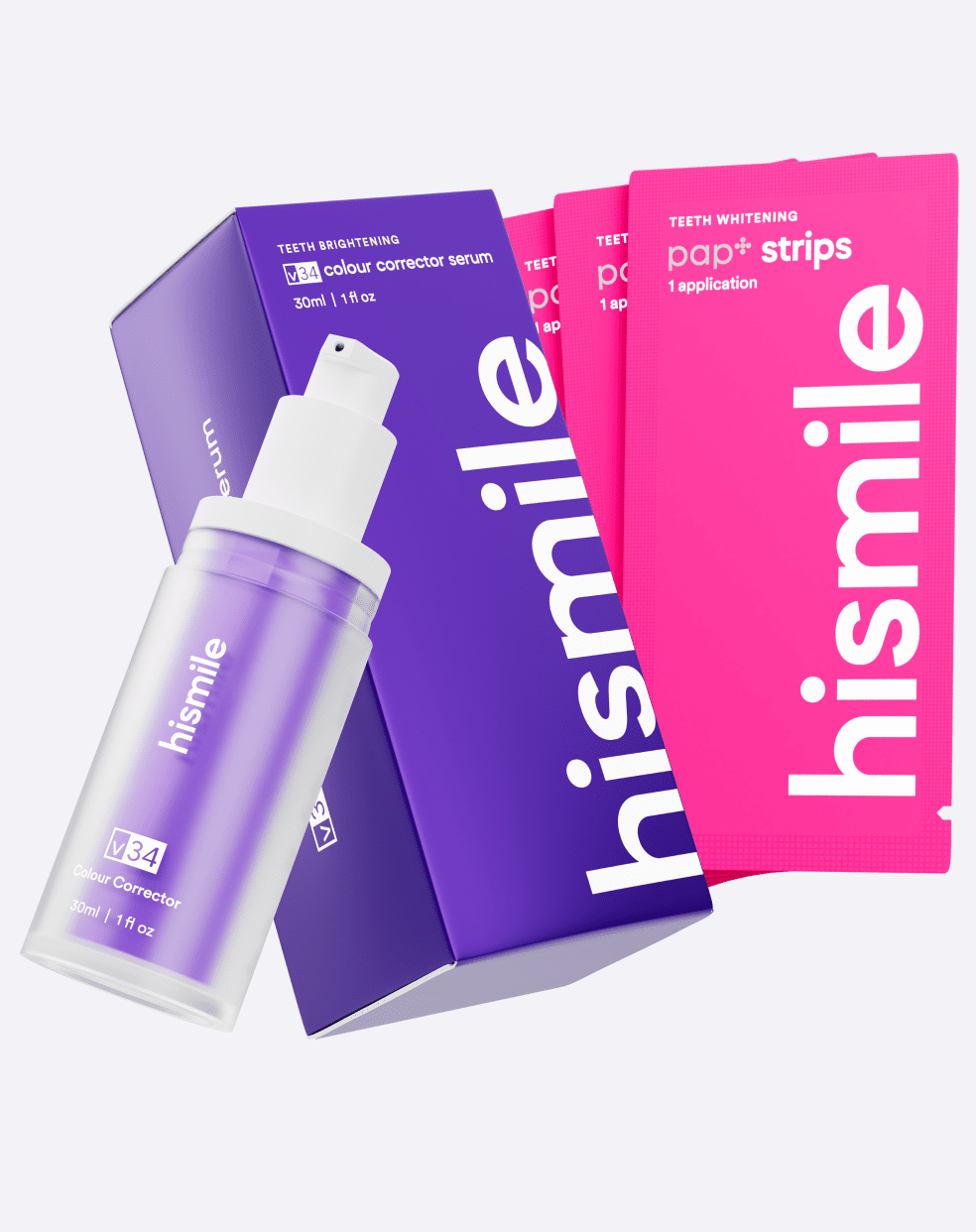 hismile-whitening-duo-bundle-v34-pap-strips image 2