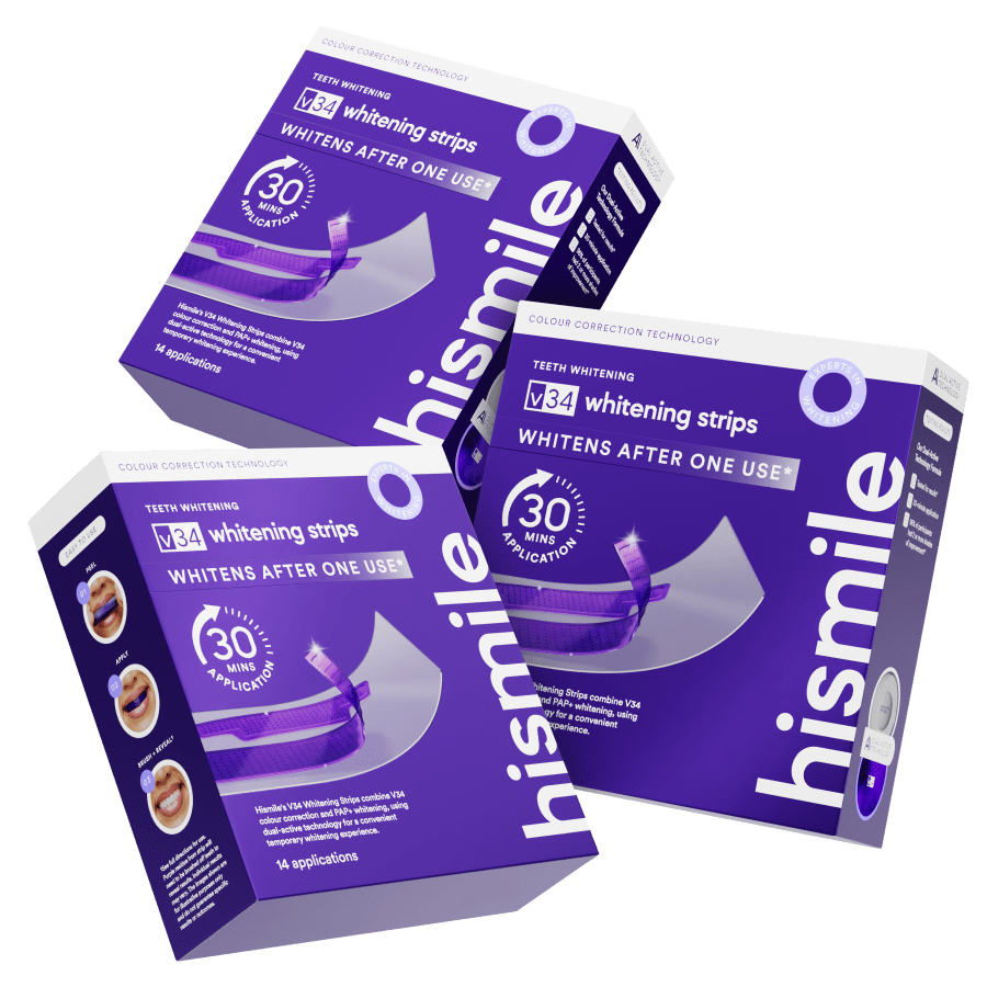 hismile-v34-whitening-strips-triple-value-set-14-anwendungen image 1