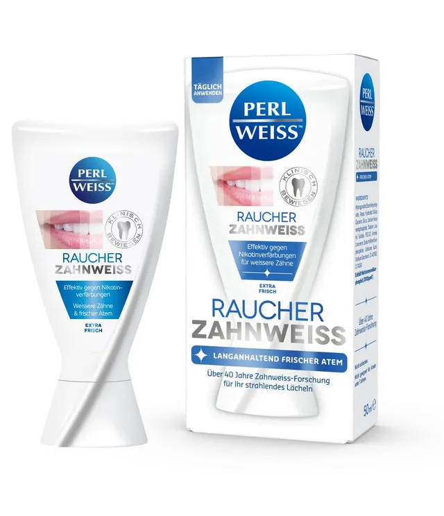 PERLWEISS Raucher Zahnweiss Whitening Zahncreme 50ml