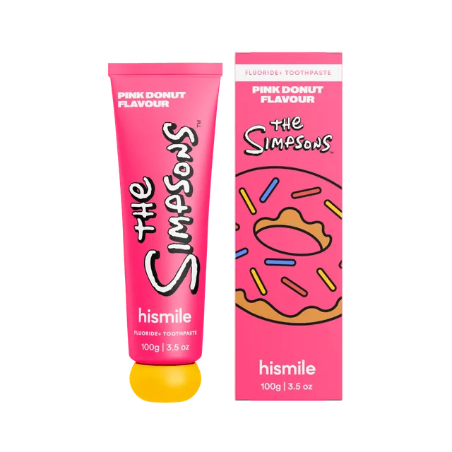 hismile-the-simpsons-pink-donut-zahnpasta-fluorid-dessert-edition image 1