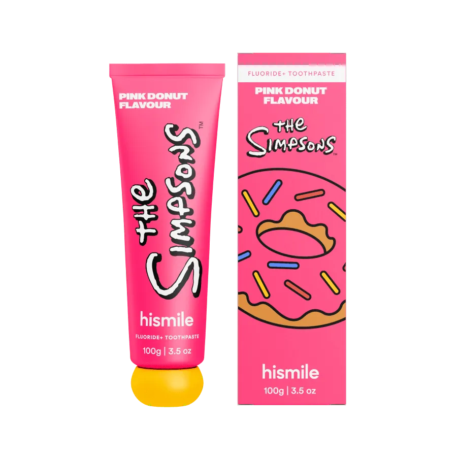 hismile-the-simpsons-pink-donut-zahnpasta-fluorid-dessert-edition image 1