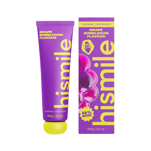 hismile-grape-bubblegum-zahnpasta-fluorid-kaugummi-edition image 1